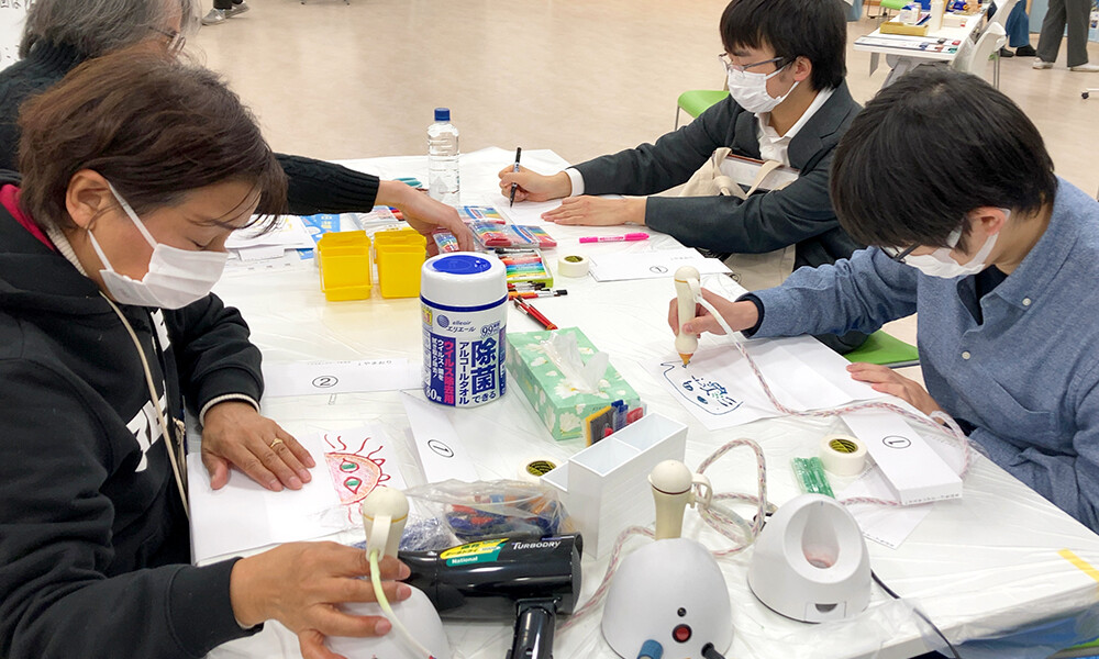 リレー絵画 in 「ゼロから ぼら活!~一緒にさがそう あなたの一歩~」