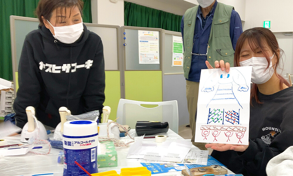 リレー絵画 in 「ゼロから ぼら活!~一緒にさがそう あなたの一歩~」